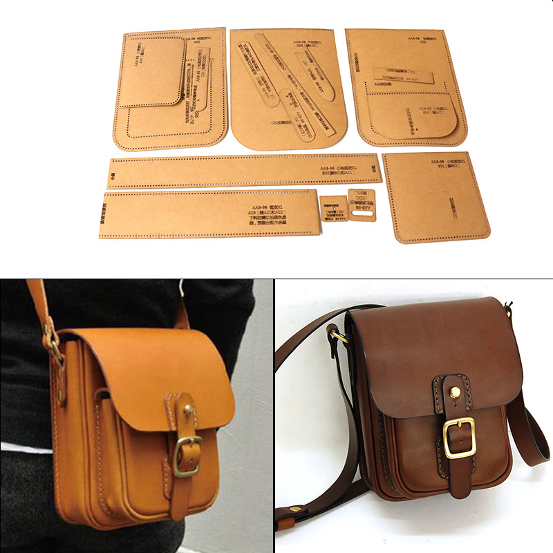 Leatherwork Templates - قالب قطع ورق الكرافت لتصميم حقيبة