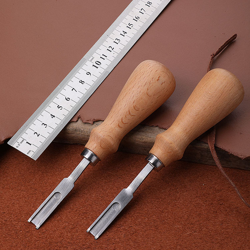 Skiver Leather Thin - حافة جلدية Beveler ، مقلم واسع