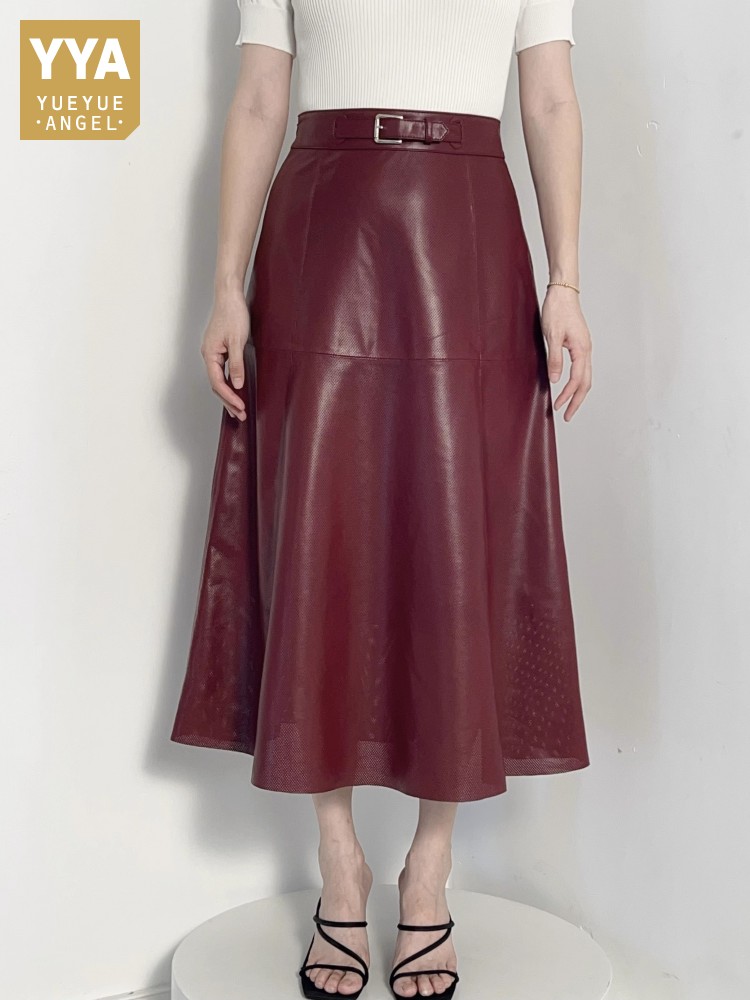Leather Work Outfit - جديد أزياء المرأة الجوف خارج عالية