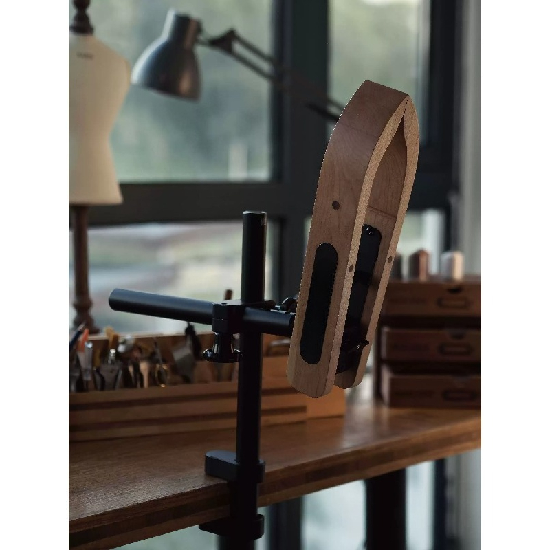 Leatherwork Craft - حامل تثبيت خشبي لخياطة الجلد، أداة