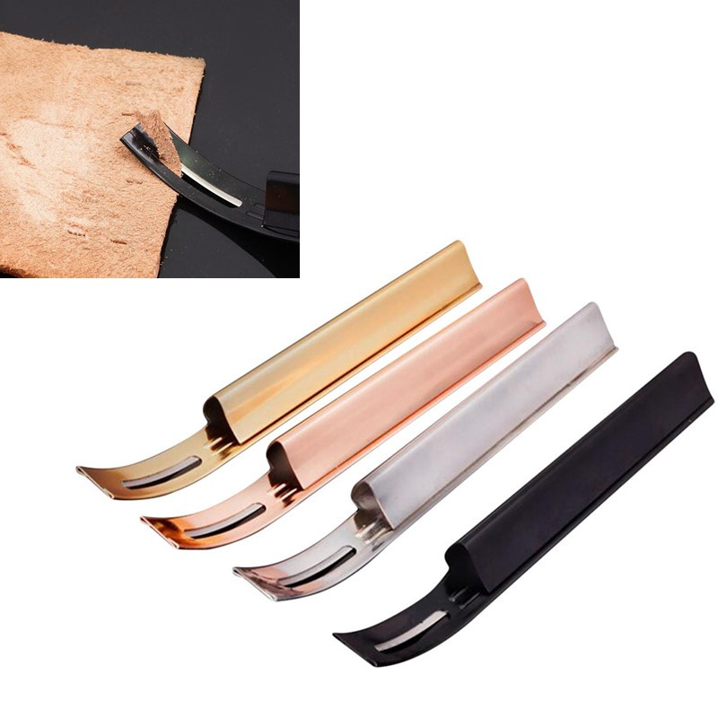 Skiver Leather Thin - الفولاذ المقاوم للصدأ الجلود سكيفينج سكين