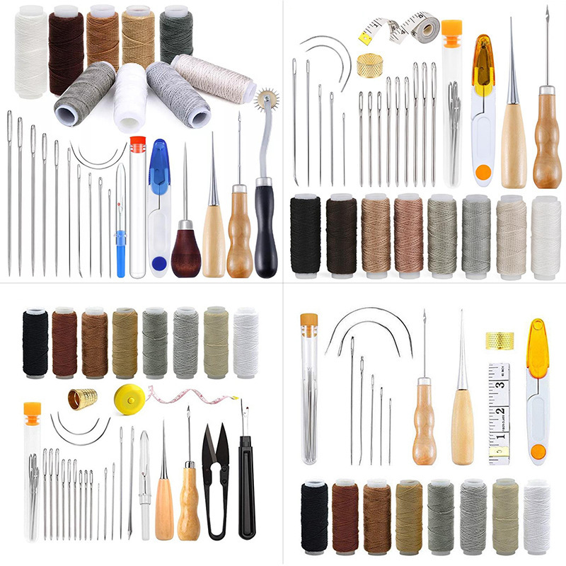 Leatherwork Hand Sewing Needles - طقم أدوات خياطة الجلد، مجموعة أدوات