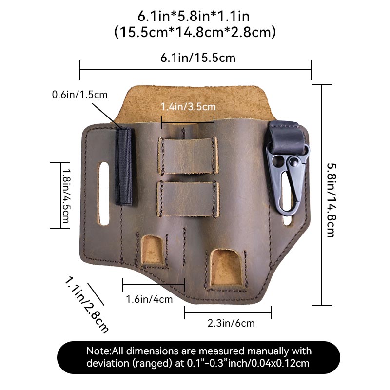 حامل متعدد المهام للعمل في اله - مراجعة Leatherwork Knife Sheath وسعره