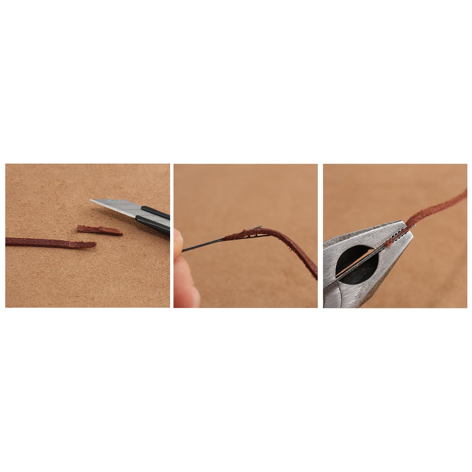 طقم إبر معدنية متينة للخياطة ا - مراجعة Leatherwork Hand Sewing Needles وسعره