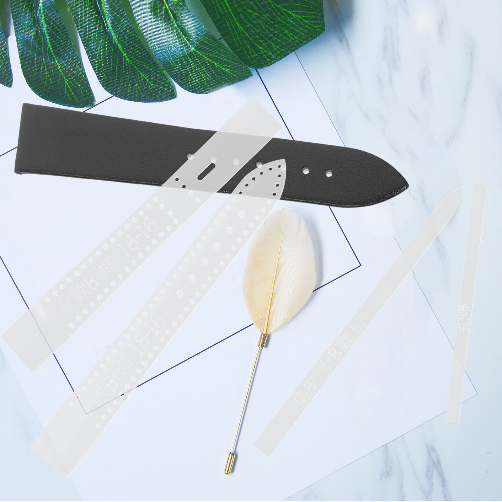 8 قطع من قوالب الأكريليك لصناع - مراجعة Leatherwork Templates وسعره