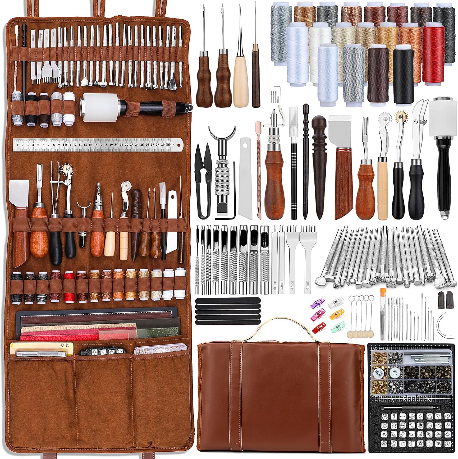 طقم أدوات تشكيل الجلود، أدوات  - مراجعة Leatherwork Craft وسعره