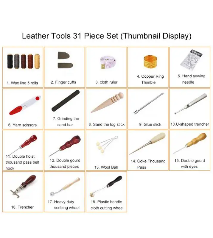 المهنية الجلود الخياطة أدوات ح - مراجعة Leatherwork Hand Sewing Needles وسعره