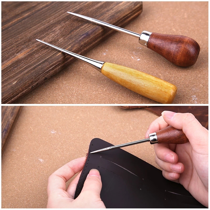 قطعتان من أداة ثقب الخياطة ذات - مراجعة Leatherwork Hand Sewing Needles وسعره